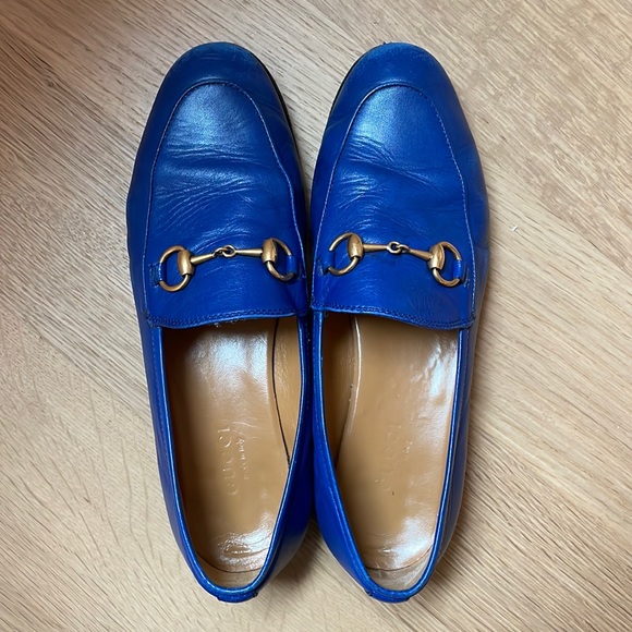 Gucci Shoes - Gucci Jordaan Loafers in electric blue
